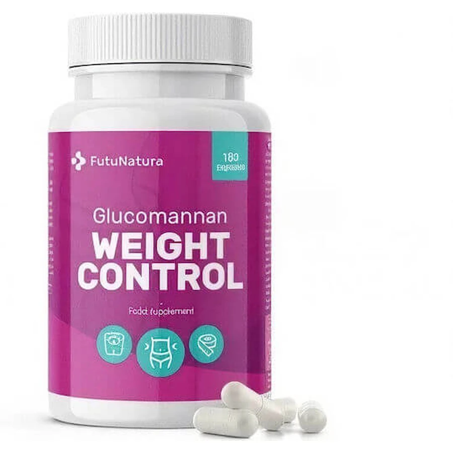 FutuNatura Glucomannan Glucomannan Weight Control Weight Loss Supplement 180 tabs