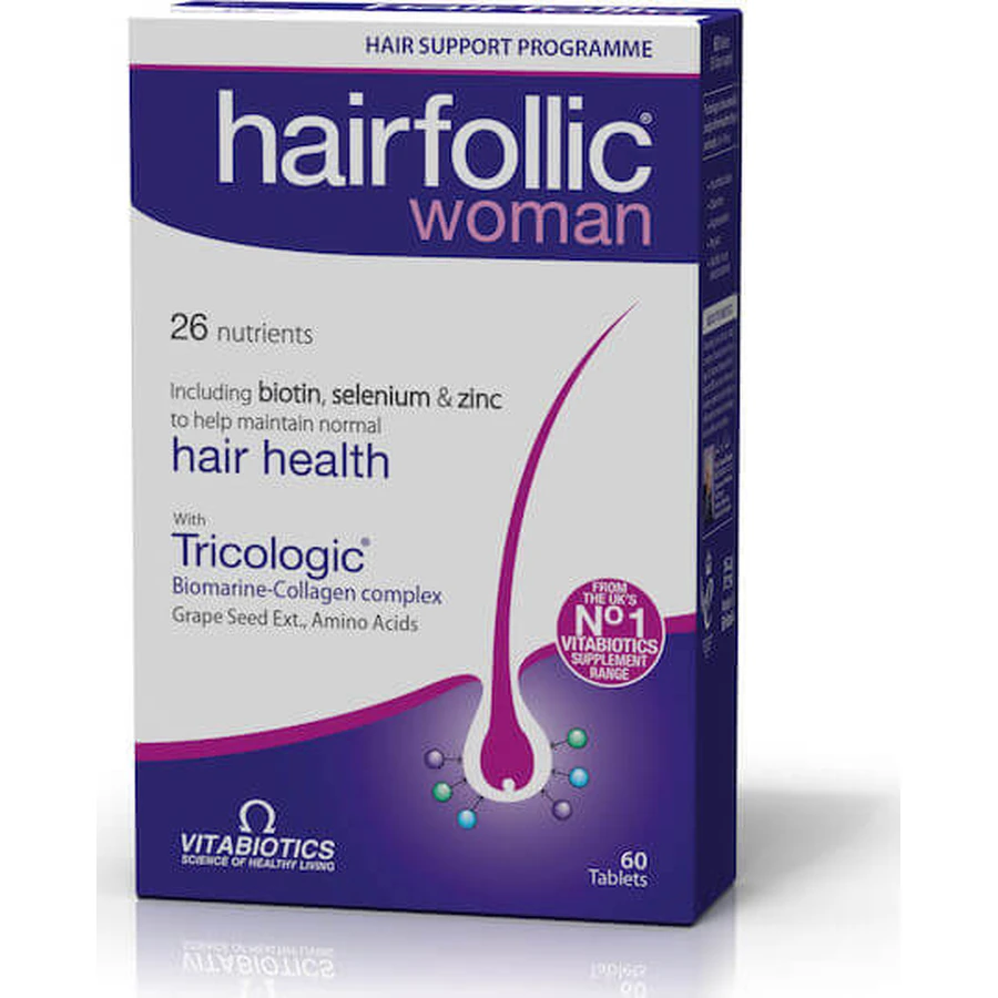 Vitabiotics Hairfollic Vrouw Speciaal Voedingssupplement 60 tabs