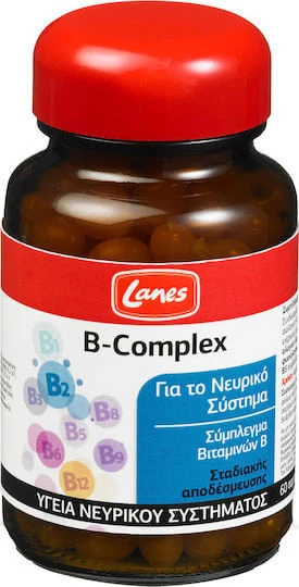 Lanes B-Komplex Vitamin für Energie, Immun- und Nervensystem Stärkung 60 x 1 Tabletten
