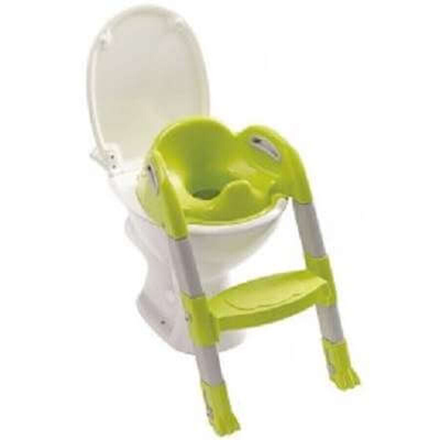 Reductor pentru toaletă cu scăriță, verde, Kiddyloo, 172521, Thermobaby