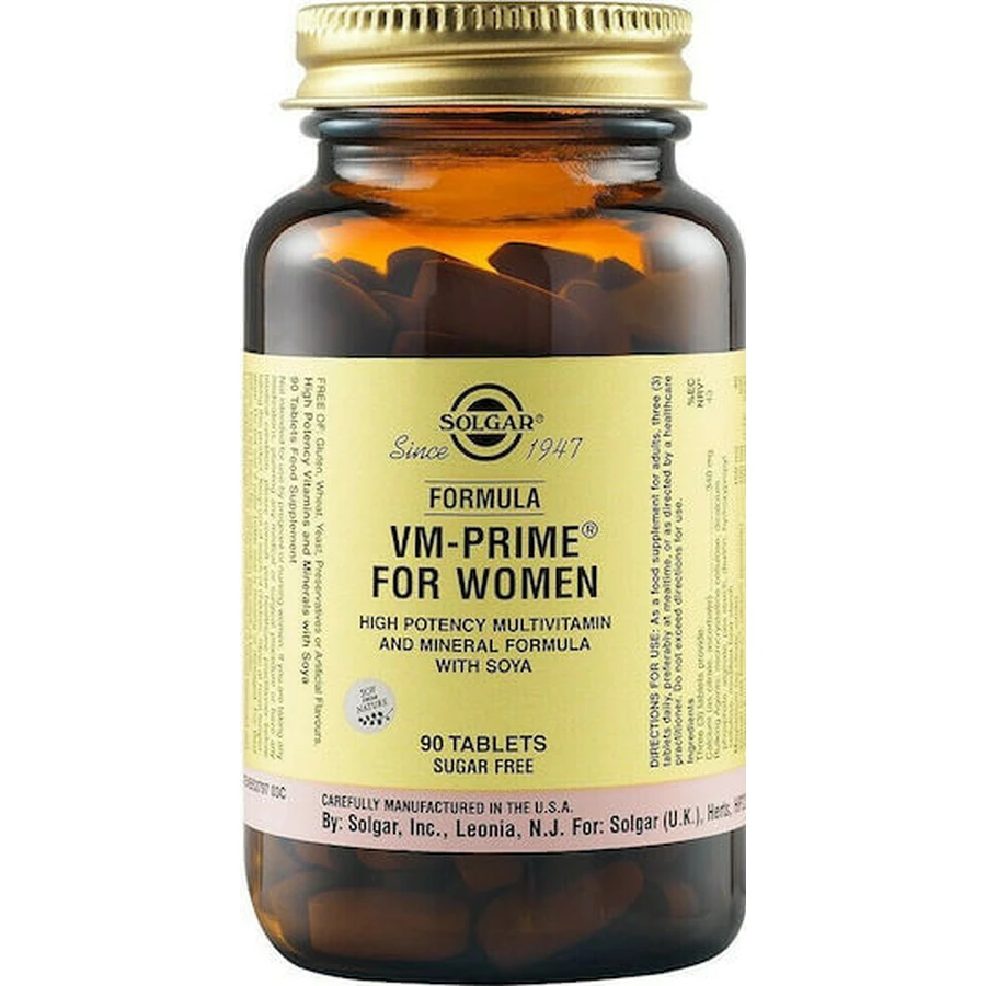Solgar VM-Prime For Women Suplemento para la Menopausia 90 comp.