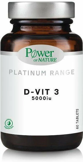 Power Health Platinum Range D-Vit 3 Vitamin zur Stärkung des Immunsystems und der Eiergesundheit 5000iu 60 Tabletten