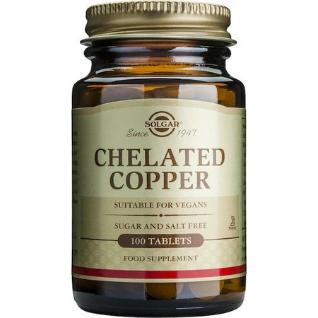 Solgar Copper Chelated 2,5mg 100 Tablets