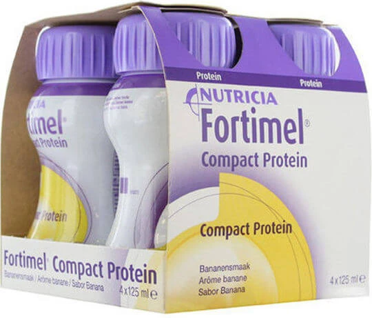 Nutricia Fortimel Compact Spezial-Nahrungsergänzungsmittel 4 x 31ml Banane