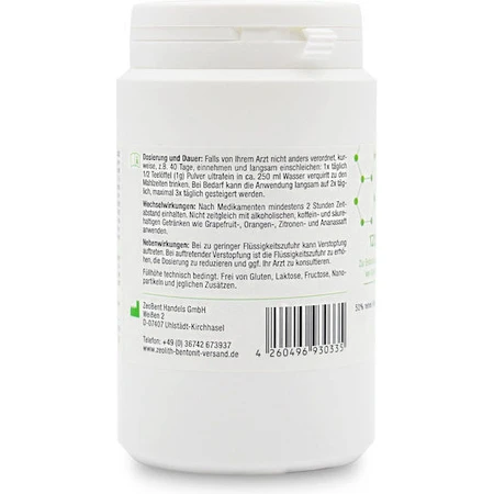 Zeolith-Bentonite-Versand Zeobent Med 120gr