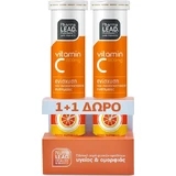 Pharmalead Vitamine C voor ondersteuning van het immuunsysteem, de huid en antioxidanten 1000mg Sinaasappel 2 x 20 bruistabletten