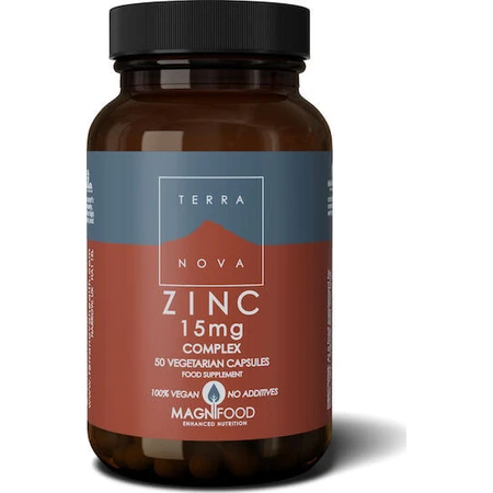 TerraNova Zinc Complex 15mg 50 herbal capsules