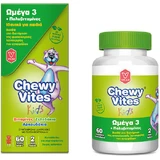 Vican Chewy Vites Omega 3 & Multivitamine voor energie, versterking immuunsysteem & haar 60 x 1 gelei 60 x 1 gelei