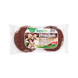 Rondele din grâu expandat cu glazură de cacao, 75 g, Sanovita