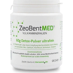 Zeolith-Bentonit-Versand Zeobent Med 60gr