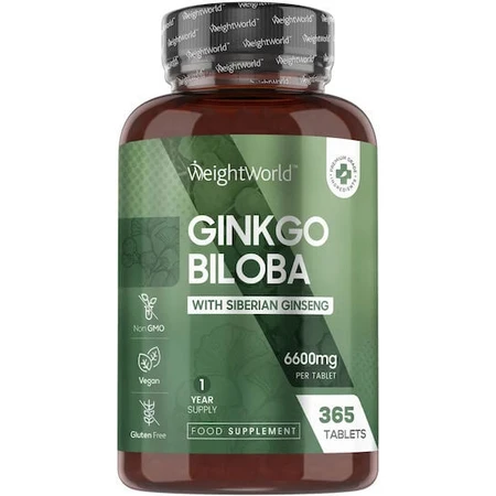 WeightWorld Ginkgo Biloba 6600mg 365 lime