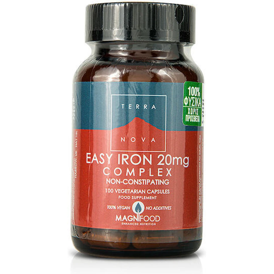TerraNova Easy Iron Complex 20mg 100 Capsule Pe Bază De Plante