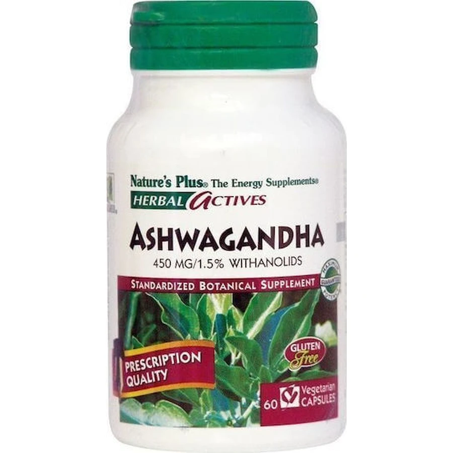 Nature's Plus Herbal Actives Ashwagandha 60 cápsulas vegetales