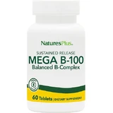 Nature's Plus Mega B-100 Vitamina pentru Energie, Întărirea Sistemului Imunitar & Sistemul Nervos 100mg 60 Tablete