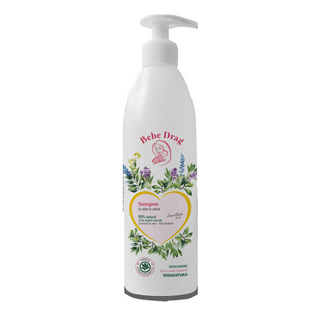 Shampoo mit Aloe und Salbei Baby Drag, 500 ml, Vivanatura