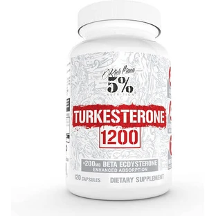 Rich Piana 5% Nutrition Rich Piana Turkesterone Supliment pentru Întărirea Testosteronului 120 capace