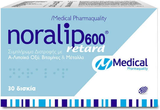 Medizinische Pharmaqualität Noralip 600 Retard Spezial-Nahrungsergänzungsmittel 30 Tabs