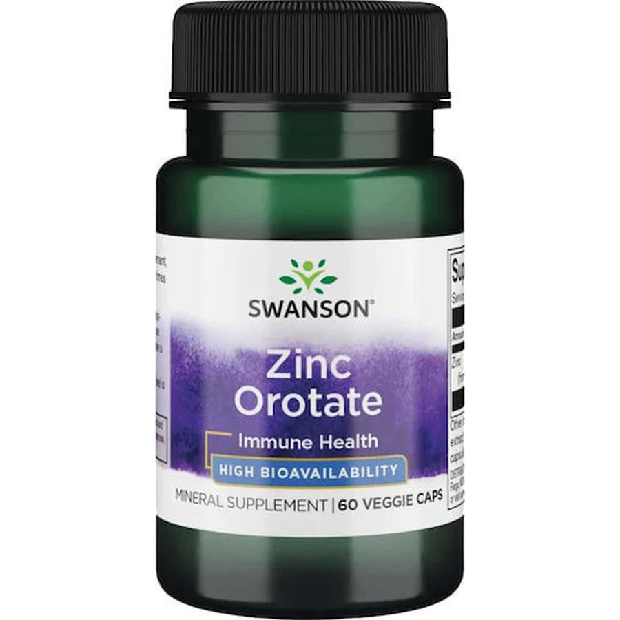 Swanson Zinc Orotate 60 Capsule Pe Bază De Plante