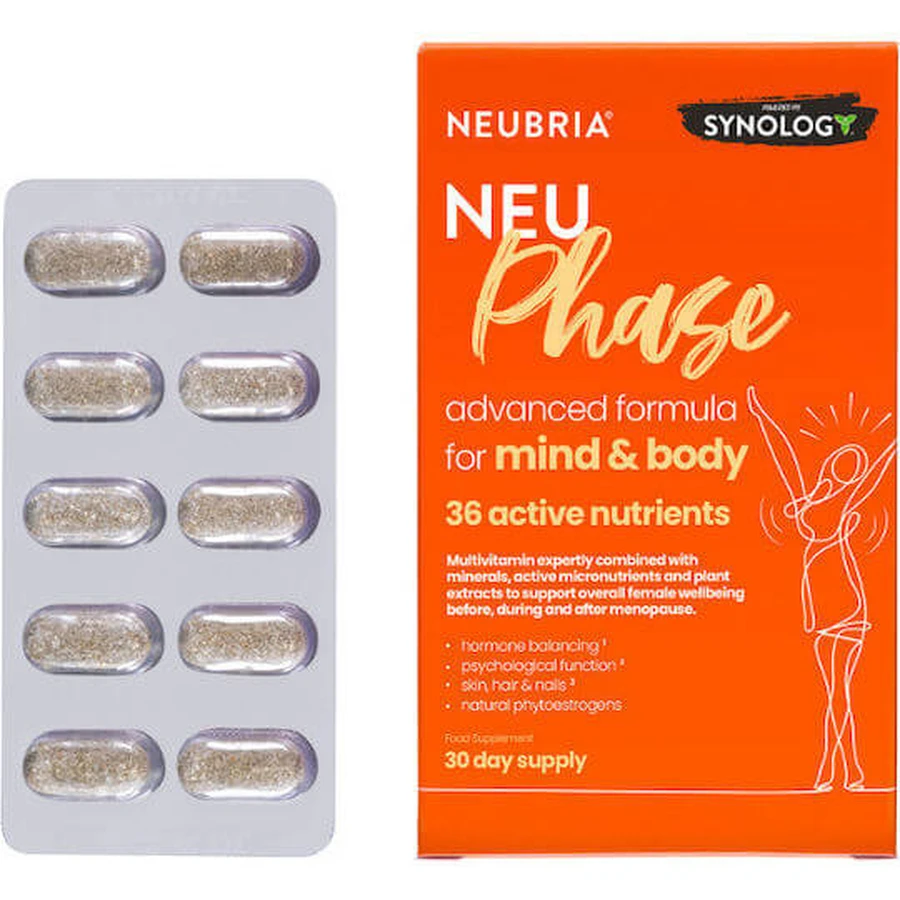 Neubria Neu Phase Supliment pentru Menopauză 30 file
