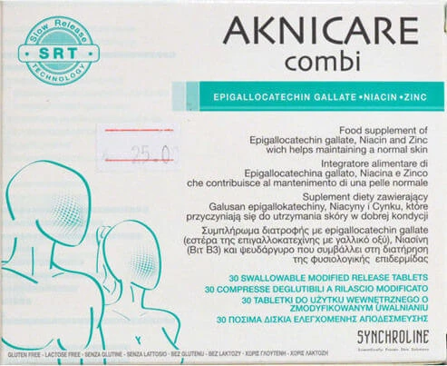 Synchroline Aknicare Combi Spezial-Nahrungsergänzungsmittel 30 Kapseln