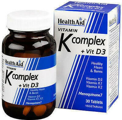 Health Aid Vitamin K Complex + Vit D3 Multivitamin für die Gesundheit der Vögel 750mg 30 x 1 Tablette