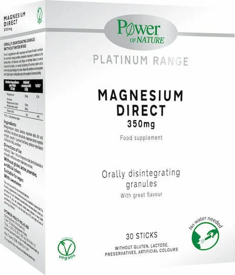 Power Of Nature Platinum Range Magnesium Direct 350mg 30 Tabletten