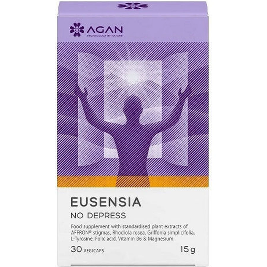 Agan Eusensia No Depress Anxiety Supplement 30 veget capsules