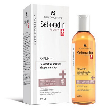 Sampon pentru par delicat, Sensitive, 200 ml, Seboradin