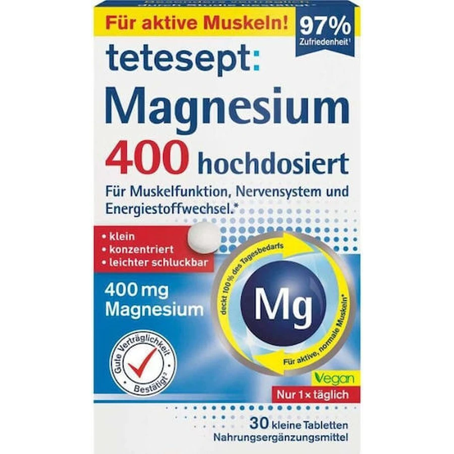 Tetesept Magneziu 400mg 30 comprimate