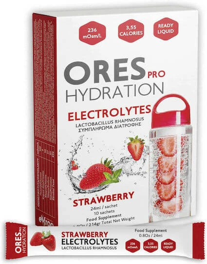 Eifron Erze Pro Hydratation Elektrolyte Erdbeere 10 Säckchen