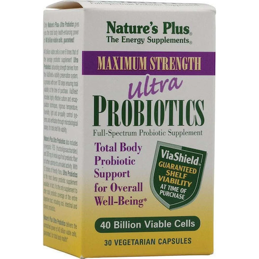 Nature's Plus Probiotics Ultra Probiotic 30 pflanzliche Kapseln