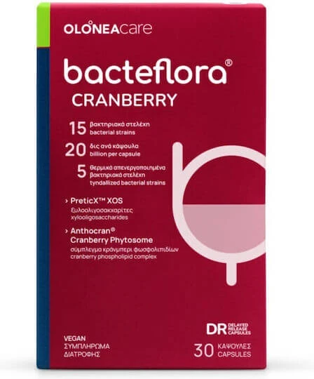 Olonea BacteFlora Cranberry Probiotikum 30 pflanzliche Kapseln