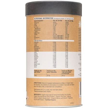 Amazonia Raw Protein Isolate Organic Fără Gluten & Lactoză cu Aromă Vanilie 1kg