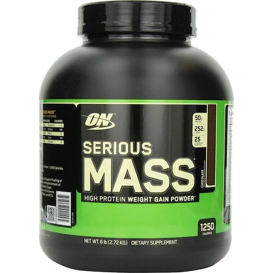 Optimum Nutrition Serious Mass Proteină Din Zer cu Creatină & Aromă Unt de arahide cu ciocolată 2.73kg