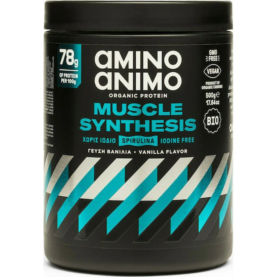 Physis Laboratory Amino Animo Muskelsynthese Bio Gluten- und Laktosefrei mit Vanillegeschmack 500gr