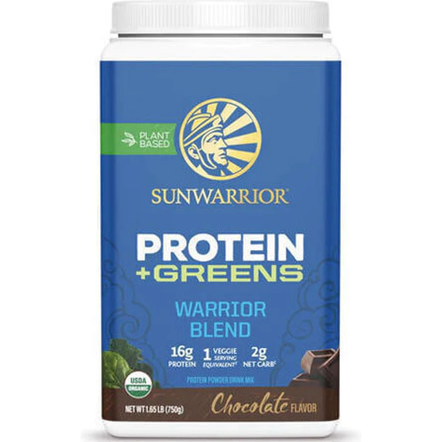 Sunwarrior Protein Plus Greens Organic Gluten & Lactose Free Protein Plus Greens with Chocolate Flavor 750gr