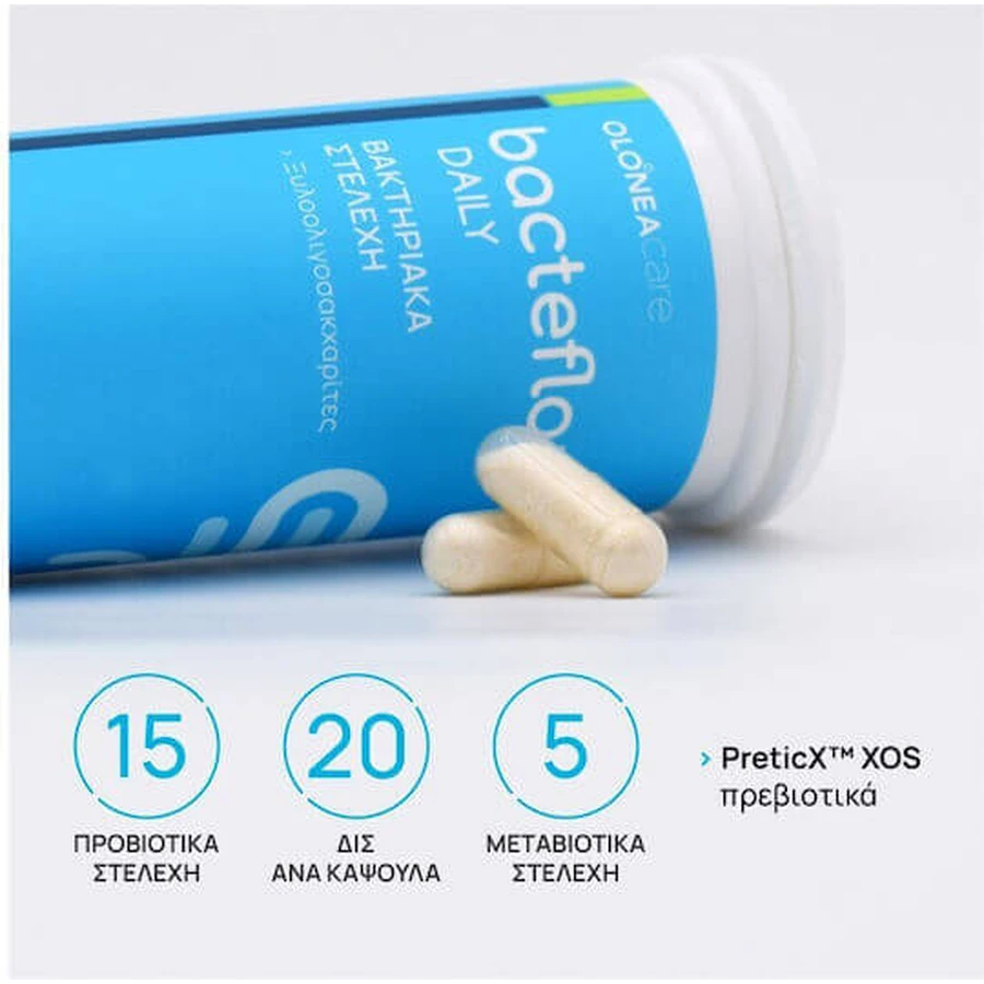 Olonea Bacteflora Dagelijks Probiotisch 30 plantaardige capsules