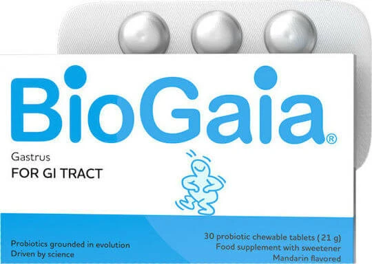 BioGaia Gastrus Probiotics 30 Kautabletten Mandarine-Minze