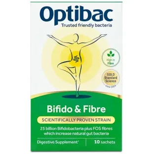 OptiBac Bifido & Fibre Probiotici per adulti e bambini 10 bustine