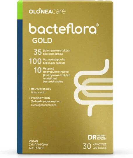 Olonea Bacteflora Gold Probiotic 30 pflanzliche Kapseln