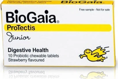 BioGaia ProGaia ProTectis Junior Probiotika für Kinder 10 Kautabletten Erdbeere