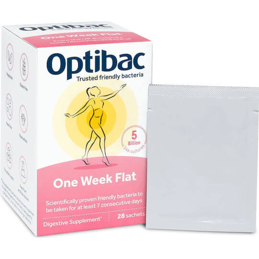 OptiBac Para Vientre Plato Plano Probiótico 56gr