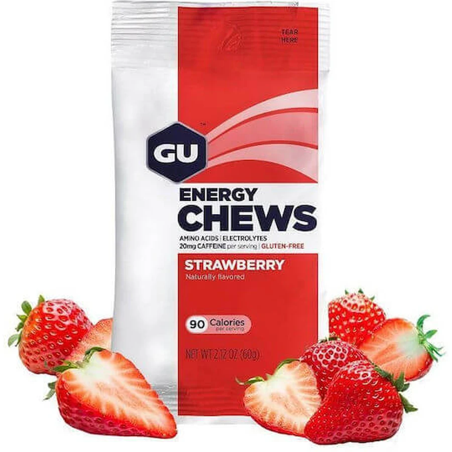 GU Energy Chews Căpșună 16x0.1875gr