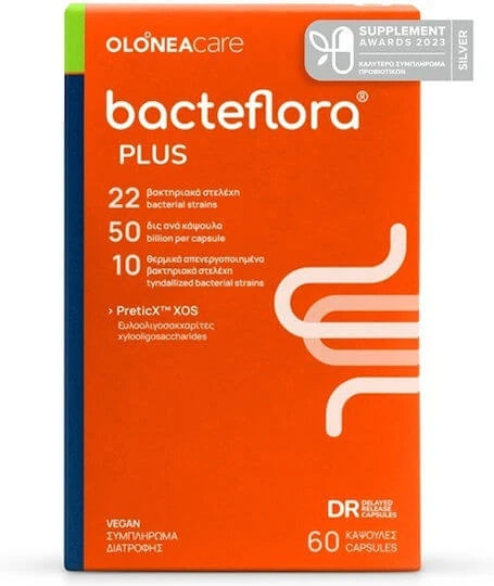 Olonea Bacteflora Plus Probiotic 60 pflanzliche Kapseln