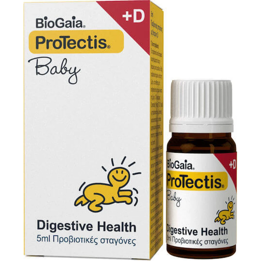 BioGaia Protectis Baby & D3 Krople probiotyczne dla niemowląt 5ml: ceny i cechy