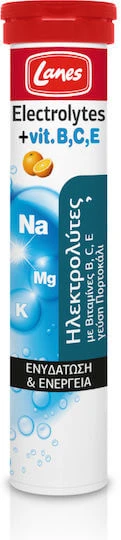 Lanes Elektrolyte Vitamine B C E Vitamine B C Orange 20 Tabs eff
