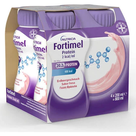 Nutricia Extra 2 Kcal Complemento Alimenticio Especial 4 x 50ml Fresa