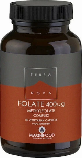 TerraNova Folsäure-Ergänzung für die Schwangerschaft 50 pflanzliche Kapseln