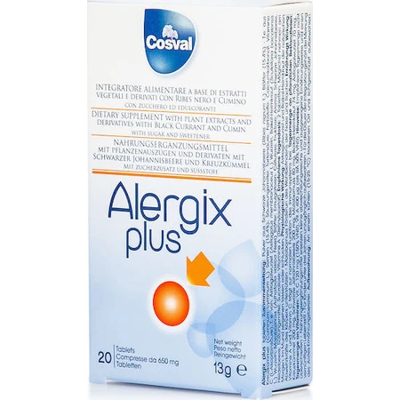 Cosval Alergix Plus Immune System Supplement 20 chewable tablets