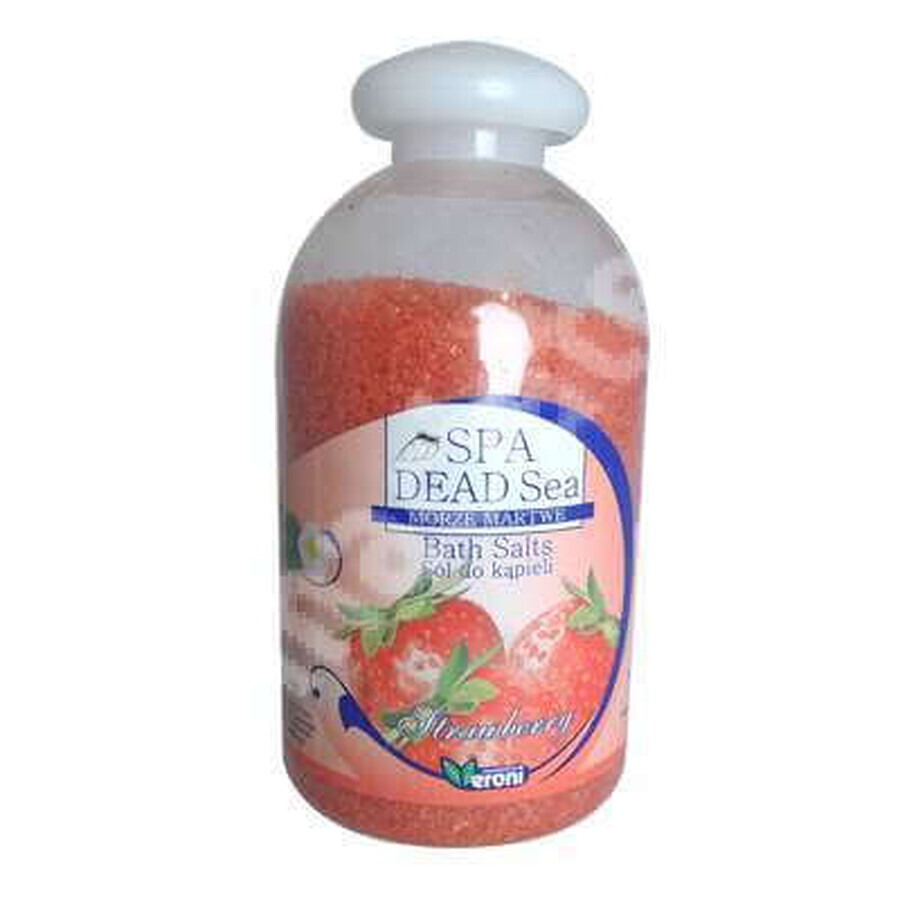 Bath salt with strawberry flavour, Dead Sea Spa, 600g, Eroni